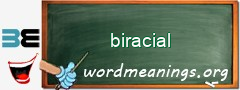 WordMeaning blackboard for biracial